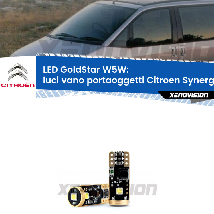 <strong>Luci Vano Portaoggetti LED Citroen Synergie</strong>  1994 - 2002: ottima luminosità a 360 gradi. Si inseriscono ovunque. Canbus, Top Quality.