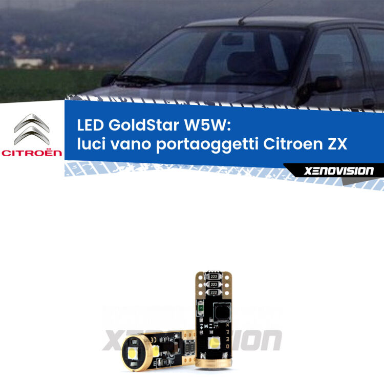 <strong>Luci Vano Portaoggetti LED Citroen ZX</strong>  1991 - 1997: ottima luminosità a 360 gradi. Si inseriscono ovunque. Canbus, Top Quality.