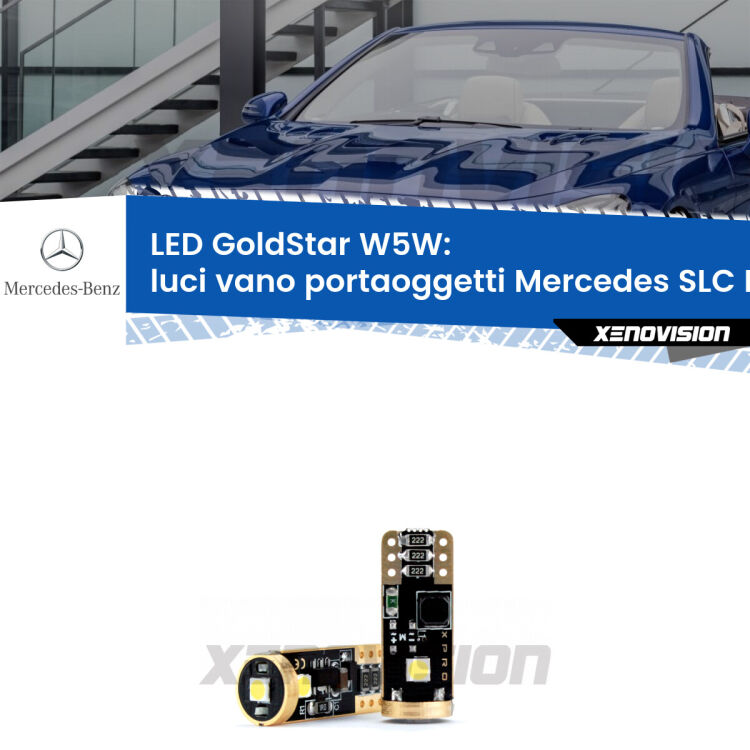 <strong>Luci Vano Portaoggetti LED Mercedes SLC</strong> R172 2016 - 2017: ottima luminosità a 360 gradi. Si inseriscono ovunque. Canbus, Top Quality.