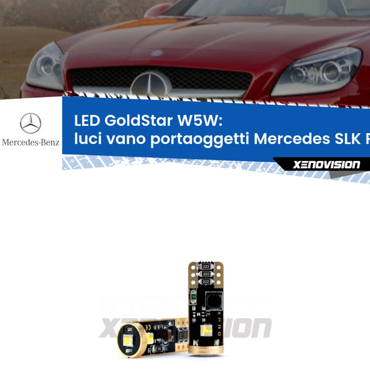 <strong>Luci Vano Portaoggetti LED Mercedes SLK</strong> R172 2011 in poi: ottima luminosità a 360 gradi. Si inseriscono ovunque. Canbus, Top Quality.