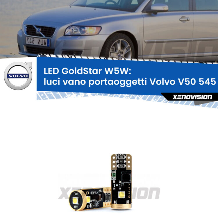 <strong>Luci Vano Portaoggetti LED Volvo V50</strong> 545 2003 - 2012: ottima luminosità a 360 gradi. Si inseriscono ovunque. Canbus, Top Quality.