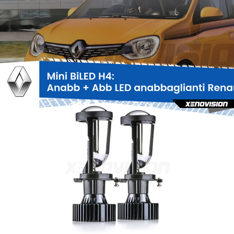 Belli nel faro da spenti e fenomenali da accesi. Trasforma il faro della tua Renault Twingo II</strong> Mk2 2007 - 2013 in un potente lenticolare Bi-LED. Qualità Massima.