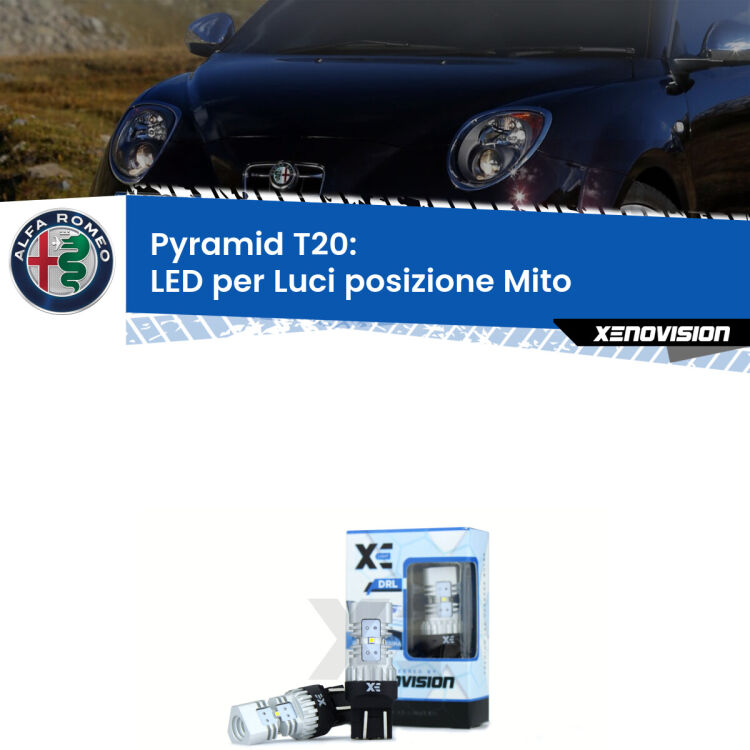 0 Pyramid T20: Luci posizione LED per Alfa romeo Mito 955 Il più potente Kit di lampade <strong>LED</strong> per <strong>luci posizione</strong><strong> Alfa romeo Mito</strong> <strong>955</strong> di sempre. L'unico, originale Xenovision.