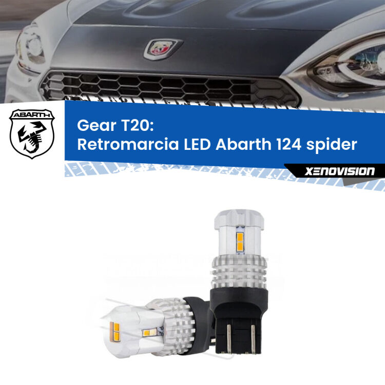 0 Retromarcia LED Abarth 124 spider 2016 - 2019: T20 Bolt <strong>LED T20 </strong><strong>retromarcia</strong> <strong>Abarth</strong> <strong>124 spider </strong> 2016 - 2019. Coppia LED effetto Stealth, ottima resa in ogni direzione, Qualità Massima.