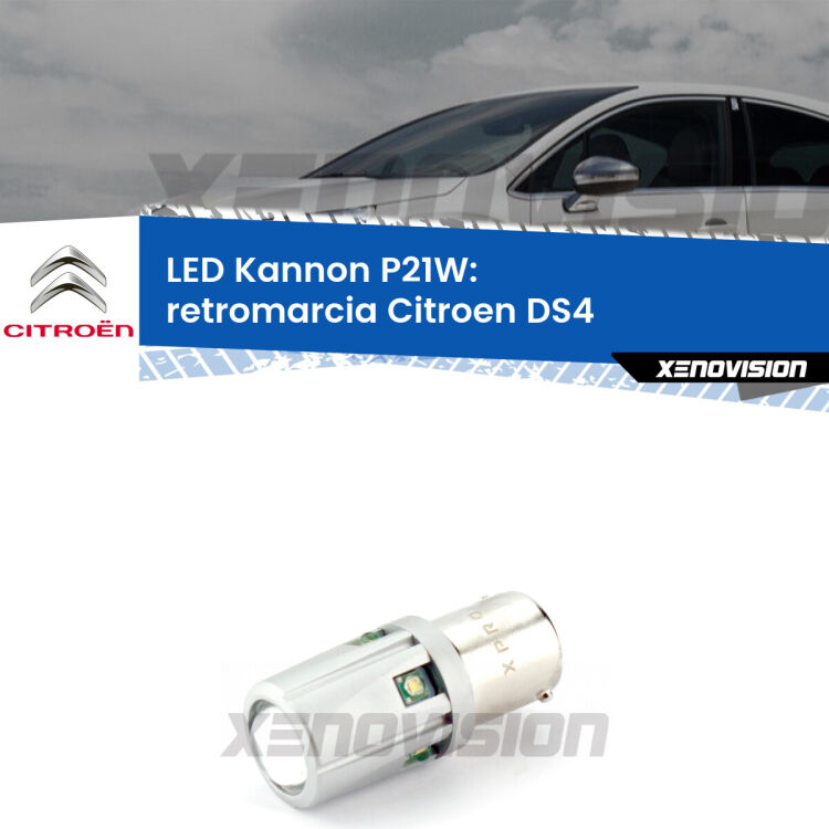<strong>LED per Retromarcia Citroen DS4  2011 - 2015.</strong>Lampadina P21W con una poderosa illuminazione frontale rafforzata da 5 potenti chip laterali.