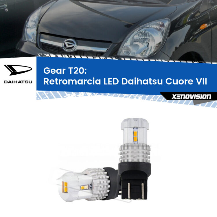 0 Retromarcia LED Daihatsu Cuore VII  2007 - 2018: T20 Bolt <strong>LED T20 </strong><strong>retromarcia</strong> <strong>Daihatsu</strong> <strong>Cuore VII </strong> 2007 - 2018. Coppia LED effetto Stealth, ottima resa in ogni direzione, Qualità Massima.