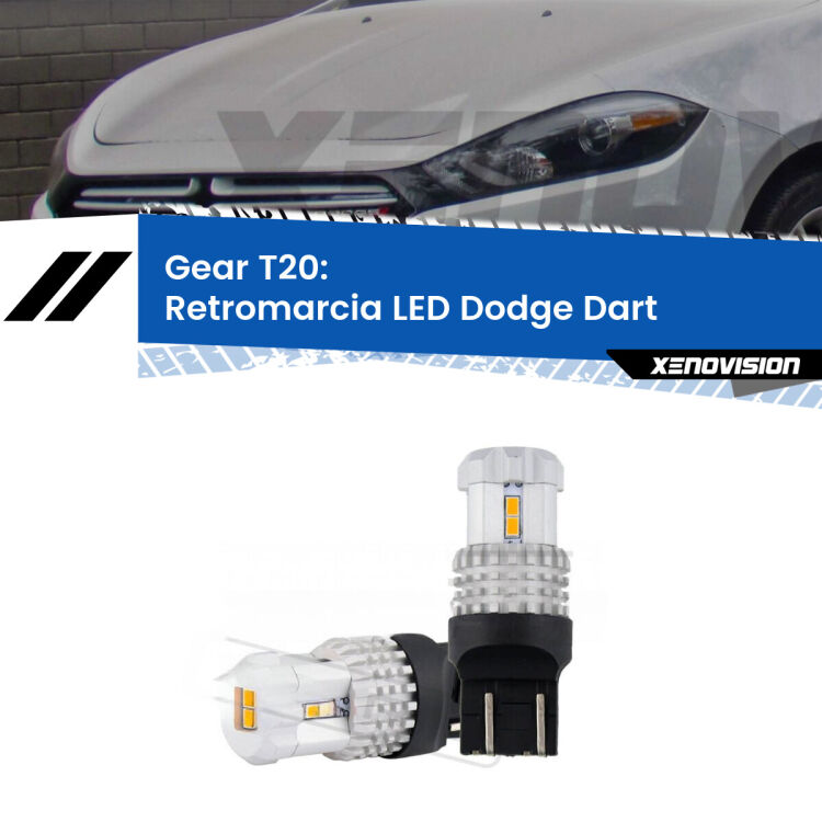 0 Retromarcia LED Dodge Dart 2012 in poi: T20 Gear <strong>LED T20 </strong><strong>retromarcia</strong> <strong>Dodge</strong> <strong>Dart </strong> 2012 in poi. Coppia LED effetto Stealth, ottima resa in ogni direzione, Qualità Massima.