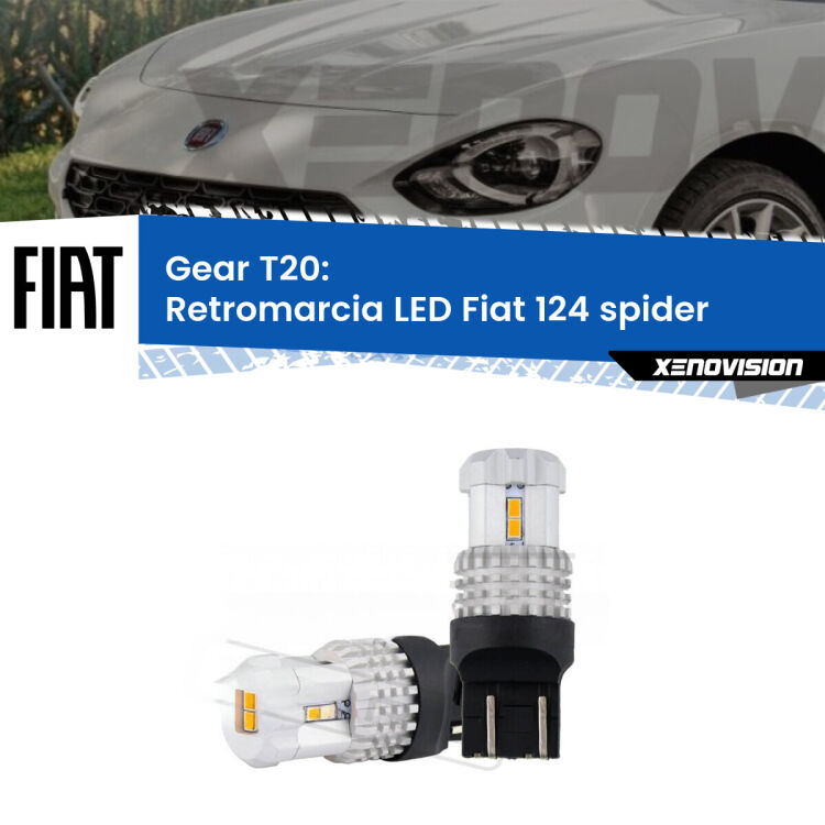 0 Retromarcia LED Fiat 124 spider 2016 in poi: T20 Bolt <strong>LED T20 </strong><strong>retromarcia</strong> <strong>Fiat</strong> <strong>124 spider </strong> 2016 in poi. Coppia LED effetto Stealth, ottima resa in ogni direzione, Qualità Massima.