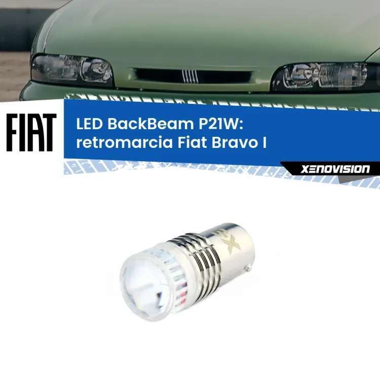 0 Retromarcia LED Fiat Bravo I 1995 - 2001: P21W BackBeam <strong>Retromarcia LED per Fiat Bravo I</strong> 1995 - 2001. Lampada <strong>P21W</strong> canbus. Illumina a giorno con questo straordinario cannone LED a luminosità estrema.