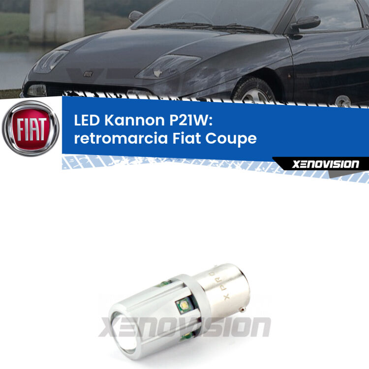 <strong>LED per Retromarcia Fiat Coupe  1993 - 2000.</strong>Lampadina P21W con una poderosa illuminazione frontale rafforzata da 5 potenti chip laterali.