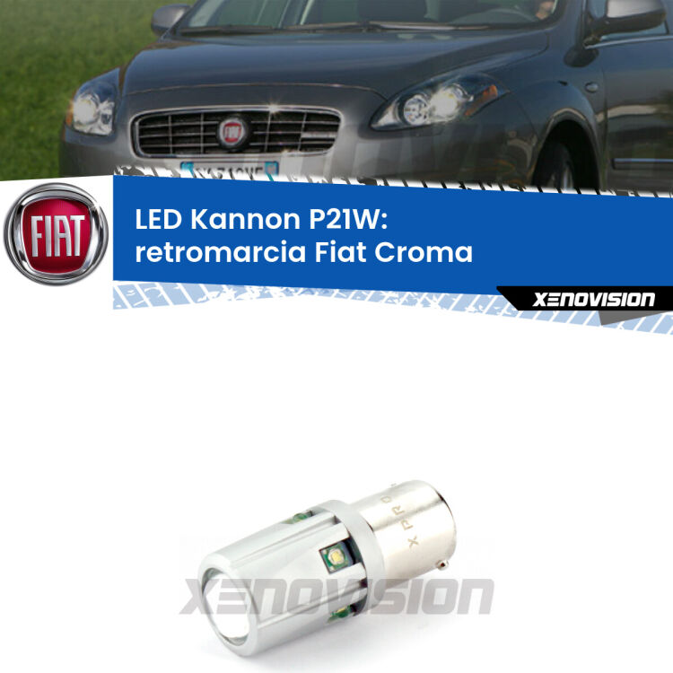 <strong>LED per Retromarcia Fiat Croma  2005 - 2010.</strong>Lampadina P21W con una poderosa illuminazione frontale rafforzata da 5 potenti chip laterali.