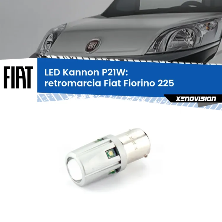 0 Retromarcia LED Fiat Fiorino 225 2008 - 2021: P21W Kannon <strong>LED per Retromarcia Fiat Fiorino 225 2008 - 2021.</strong>Lampadina P21W con una poderosa illuminazione frontale rafforzata da 5 potenti chip laterali.