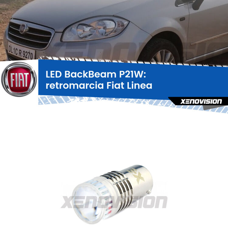 <strong>Retromarcia LED per Fiat Linea</strong>  2007 - 2018. Lampada <strong>P21W</strong> canbus. Illumina a giorno con questo straordinario cannone LED a luminosità estrema.