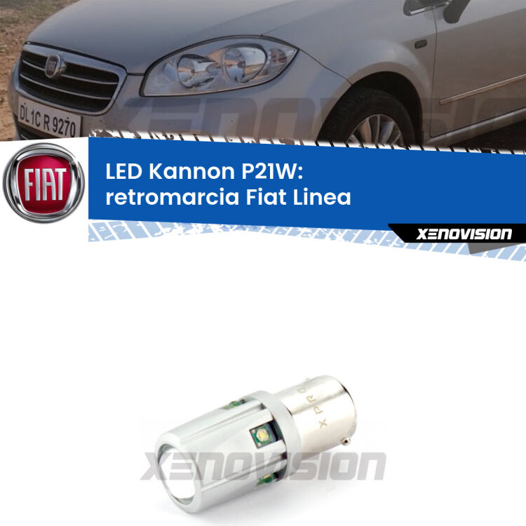 <strong>LED per Retromarcia Fiat Linea  2007 - 2018.</strong>Lampadina P21W con una poderosa illuminazione frontale rafforzata da 5 potenti chip laterali.