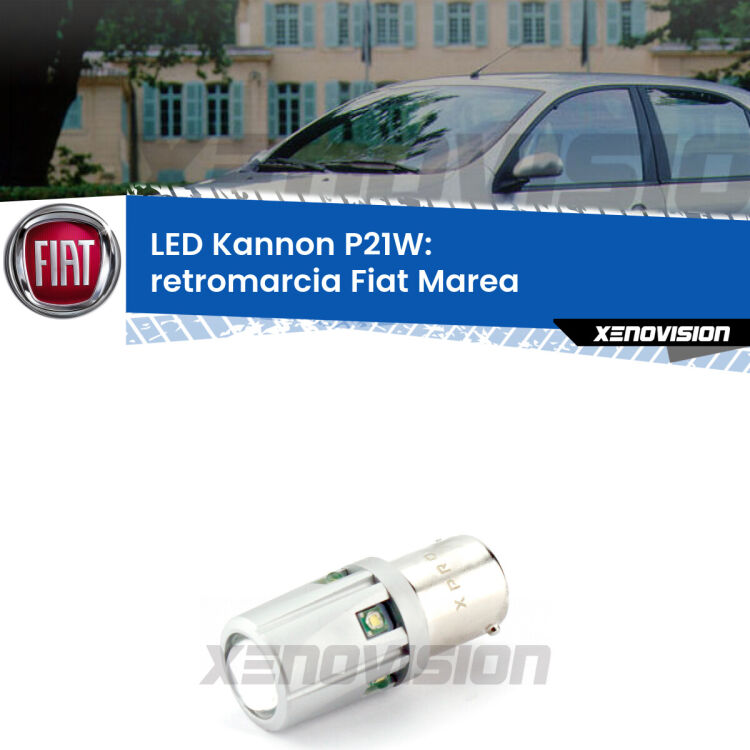 <strong>LED per Retromarcia Fiat Marea  1996 - 2002.</strong>Lampadina P21W con una poderosa illuminazione frontale rafforzata da 5 potenti chip laterali.