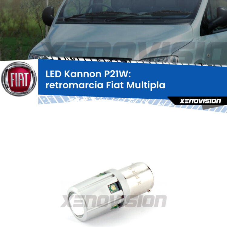 <strong>LED per Retromarcia Fiat Multipla  1999 - 2010.</strong>Lampadina P21W con una poderosa illuminazione frontale rafforzata da 5 potenti chip laterali.