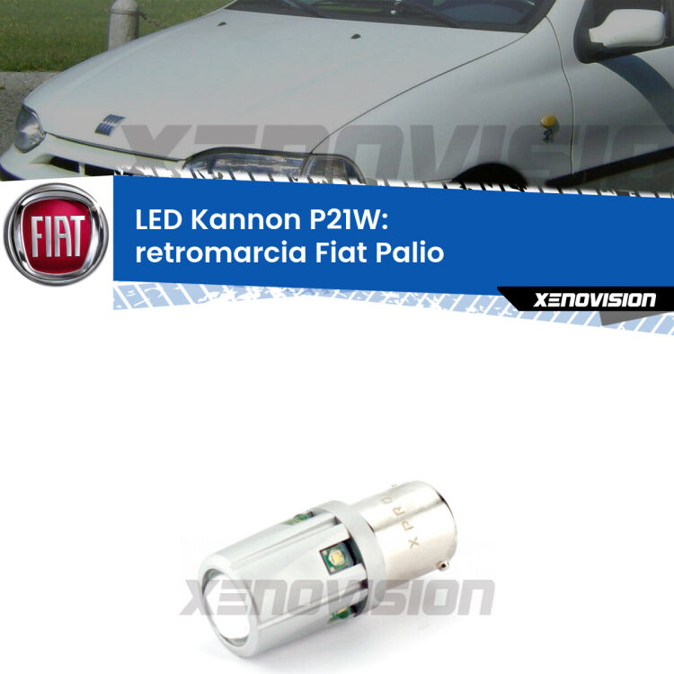 <strong>LED per Retromarcia Fiat Palio  1996 - 2003.</strong>Lampadina P21W con una poderosa illuminazione frontale rafforzata da 5 potenti chip laterali.