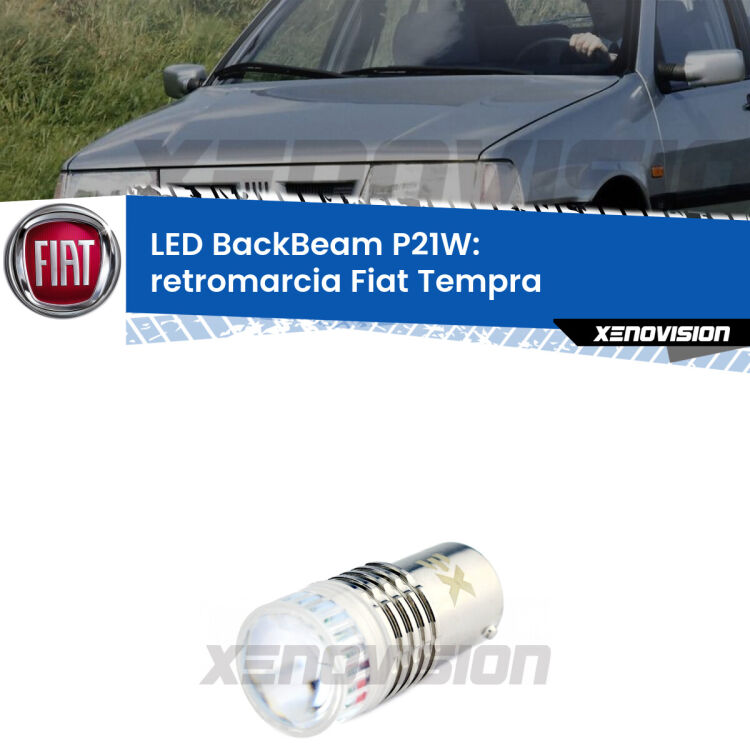 <strong>Retromarcia LED per Fiat Tempra</strong>  1990 - 1996. Lampada <strong>P21W</strong> canbus. Illumina a giorno con questo straordinario cannone LED a luminosità estrema.