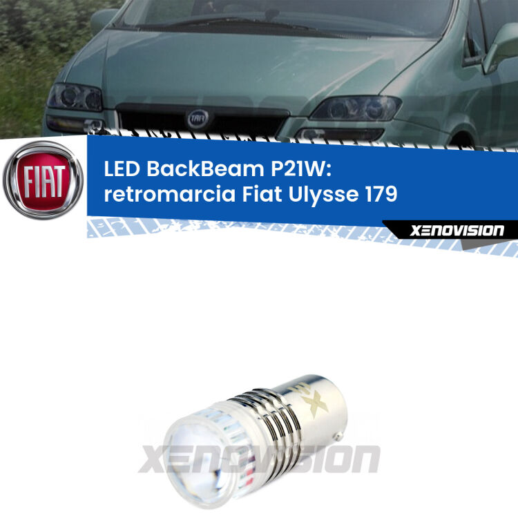 <strong>Retromarcia LED per Fiat Ulysse</strong> 179 2002 - 2011. Lampada <strong>P21W</strong> canbus. Illumina a giorno con questo straordinario cannone LED a luminosità estrema.