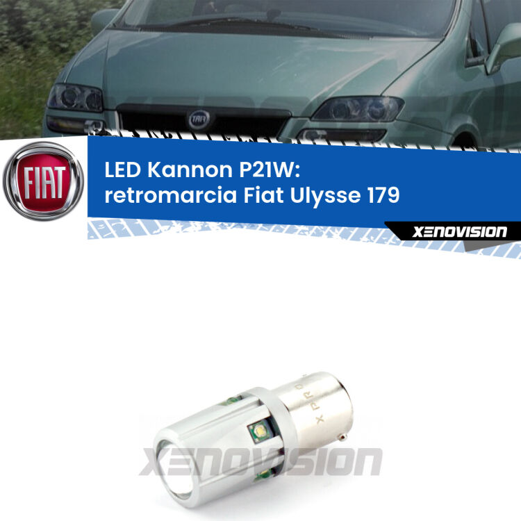 <strong>LED per Retromarcia Fiat Ulysse 179 2002 - 2011.</strong>Lampadina P21W con una poderosa illuminazione frontale rafforzata da 5 potenti chip laterali.