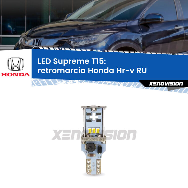 <strong>LED retromarcia per Honda Hr-v</strong> RU 2013 in poi. 15 Chip CREE 3535, sviluppa un'incredibile potenza. Qualità Massima. Oltre 6W reali di pura potenza.
