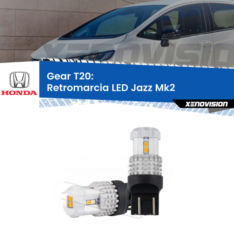 0 Retromarcia LED Honda Jazz Mk2 2002 - 2008: T20 Bolt <strong>LED T20 </strong><strong>retromarcia</strong> <strong>Honda</strong> <strong>Jazz </strong>(Mk2) 2002 - 2008. Coppia LED effetto Stealth, ottima resa in ogni direzione, Qualità Massima.