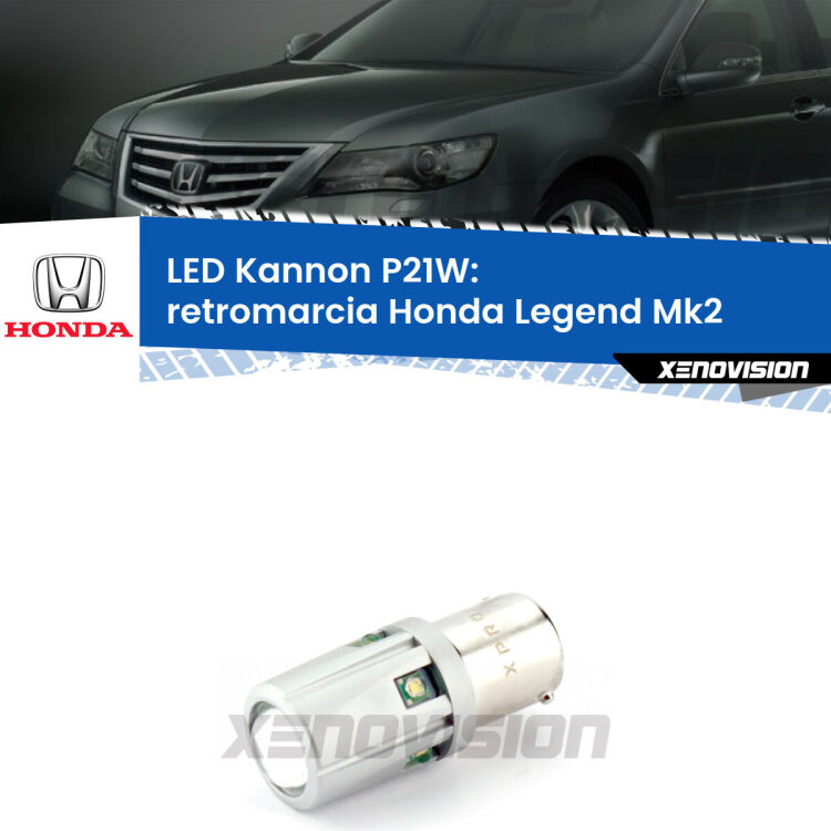 <strong>LED per Retromarcia Honda Legend Mk2 1991 - 1996.</strong>Lampadina P21W con una poderosa illuminazione frontale rafforzata da 5 potenti chip laterali.