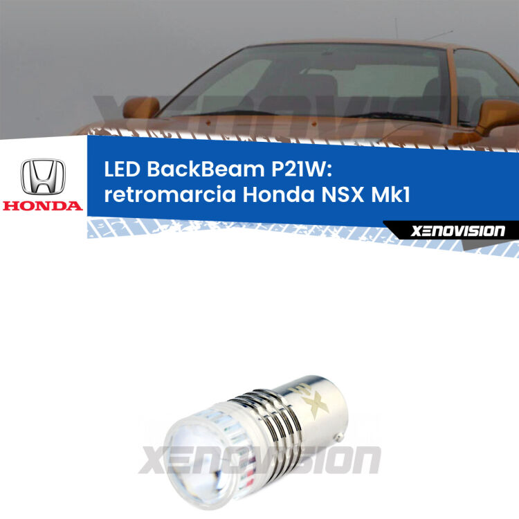 <strong>Retromarcia LED per Honda NSX</strong> Mk1 1990 - 2005. Lampada <strong>P21W</strong> canbus. Illumina a giorno con questo straordinario cannone LED a luminosità estrema.