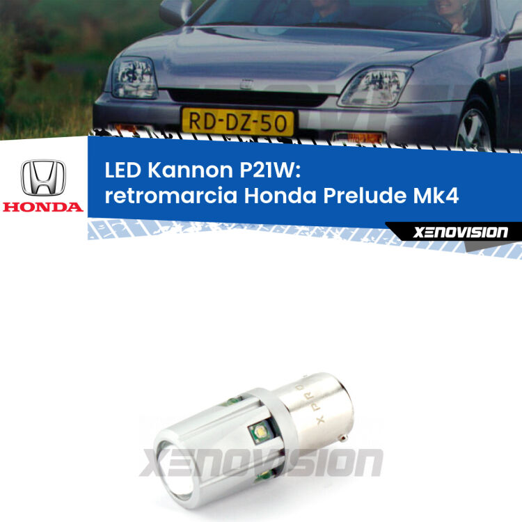 <strong>LED per Retromarcia Honda Prelude Mk4 1992 - 1996.</strong>Lampadina P21W con una poderosa illuminazione frontale rafforzata da 5 potenti chip laterali.