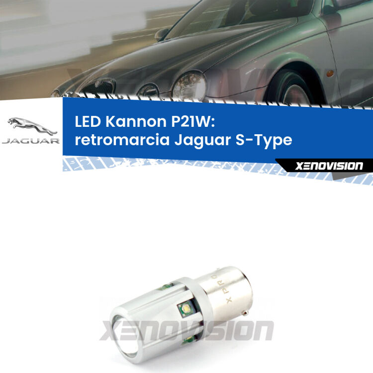 <strong>LED per Retromarcia Jaguar S-Type  1999 - 2007.</strong>Lampadina P21W con una poderosa illuminazione frontale rafforzata da 5 potenti chip laterali.