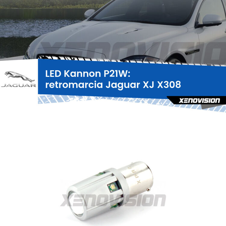 <strong>LED per Retromarcia Jaguar XJ X308 1997 - 2003.</strong>Lampadina P21W con una poderosa illuminazione frontale rafforzata da 5 potenti chip laterali.