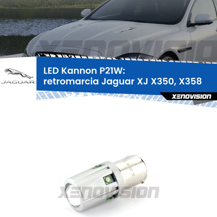 <strong>LED per Retromarcia Jaguar XJ X350, X358 2003 - 2009.</strong>Lampadina P21W con una poderosa illuminazione frontale rafforzata da 5 potenti chip laterali.