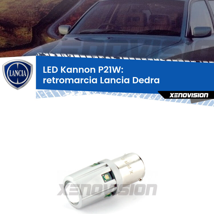 <strong>LED per Retromarcia Lancia Dedra  1989 - 1999.</strong>Lampadina P21W con una poderosa illuminazione frontale rafforzata da 5 potenti chip laterali.