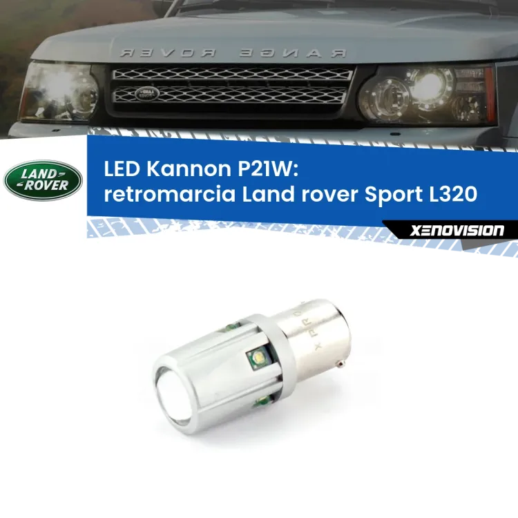 0 Retromarcia LED Land rover Sport L320 2005 - 2013: P21W Kannon <strong>LED per Retromarcia Land rover Sport L320 2005 - 2013.</strong>Lampadina P21W con una poderosa illuminazione frontale rafforzata da 5 potenti chip laterali.