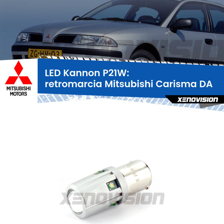 <strong>LED per Retromarcia Mitsubishi Carisma DA 1995 - 2006.</strong>Lampadina P21W con una poderosa illuminazione frontale rafforzata da 5 potenti chip laterali.