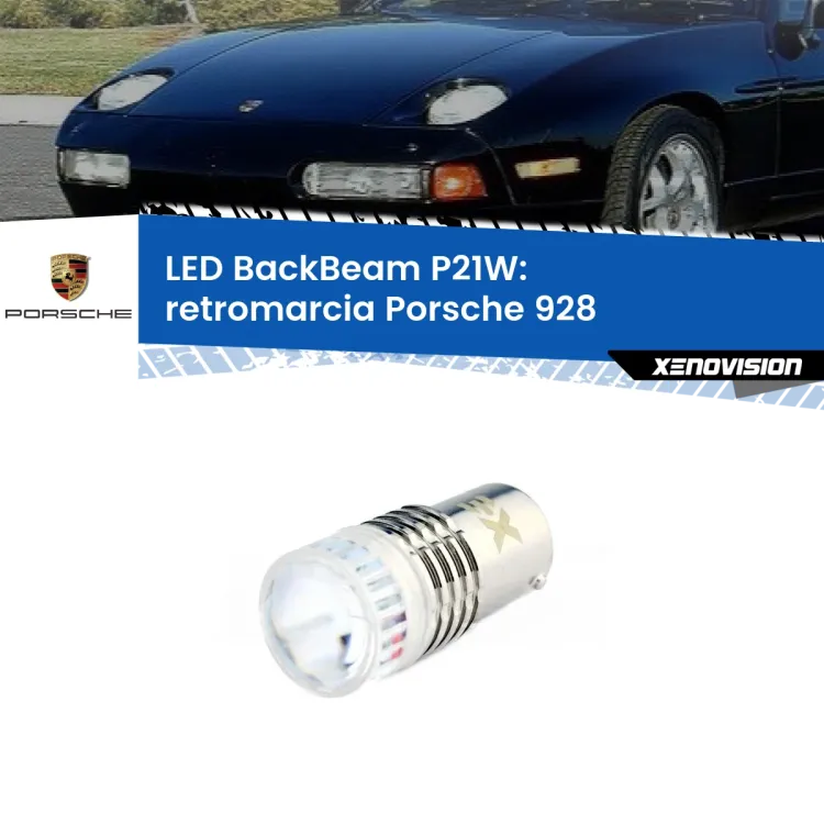 0 Retromarcia LED Porsche 928  1977 - 1995: P21W BackBeam <strong>Retromarcia LED per Porsche 928</strong>  1977 - 1995. Lampada <strong>P21W</strong> canbus. Illumina a giorno con questo straordinario cannone LED a luminosità estrema.