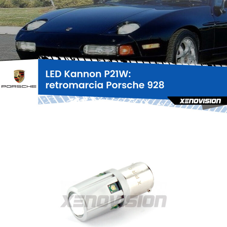 <strong>LED per Retromarcia Porsche 928  1977 - 1995.</strong>Lampadina P21W con una poderosa illuminazione frontale rafforzata da 5 potenti chip laterali.