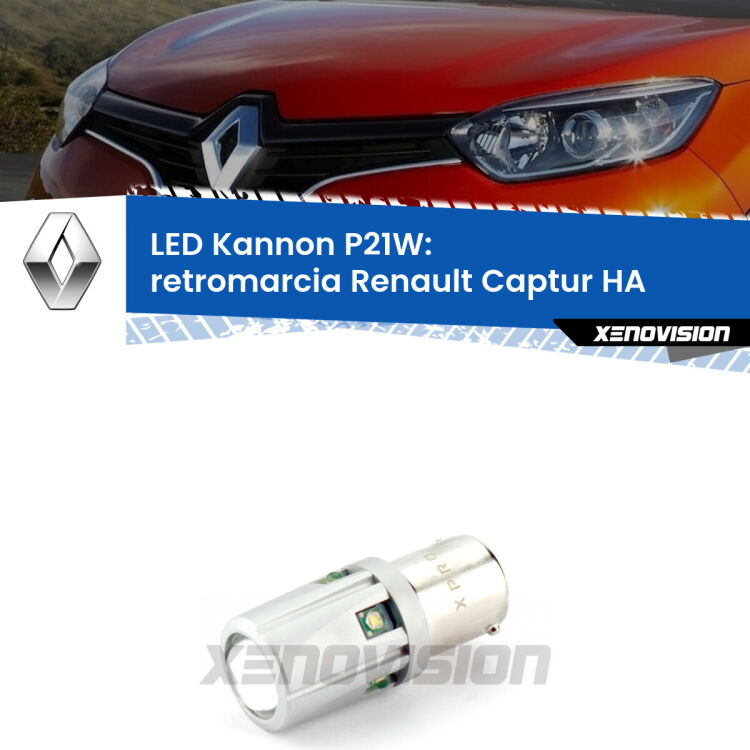 <strong>LED per Retromarcia Renault Captur HA 2016 - 2018.</strong>Lampadina P21W con una poderosa illuminazione frontale rafforzata da 5 potenti chip laterali.