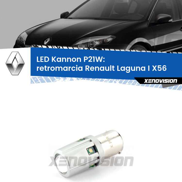 <strong>LED per Retromarcia Renault Laguna I X56 1993 - 1999.</strong>Lampadina P21W con una poderosa illuminazione frontale rafforzata da 5 potenti chip laterali.