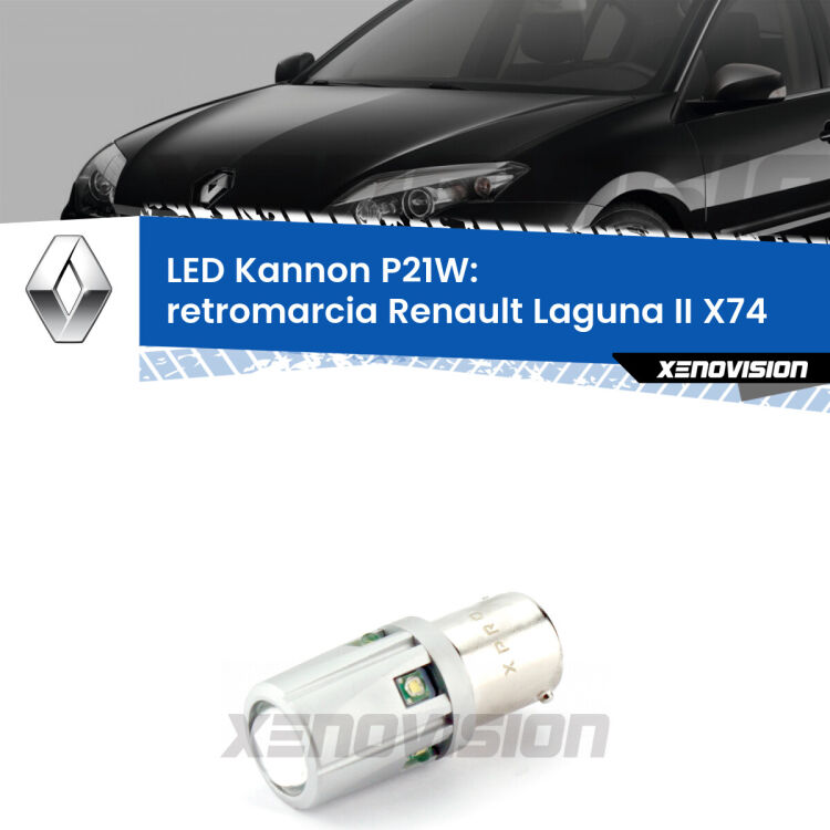 <strong>LED per Retromarcia Renault Laguna II X74 2000 - 2006.</strong>Lampadina P21W con una poderosa illuminazione frontale rafforzata da 5 potenti chip laterali.