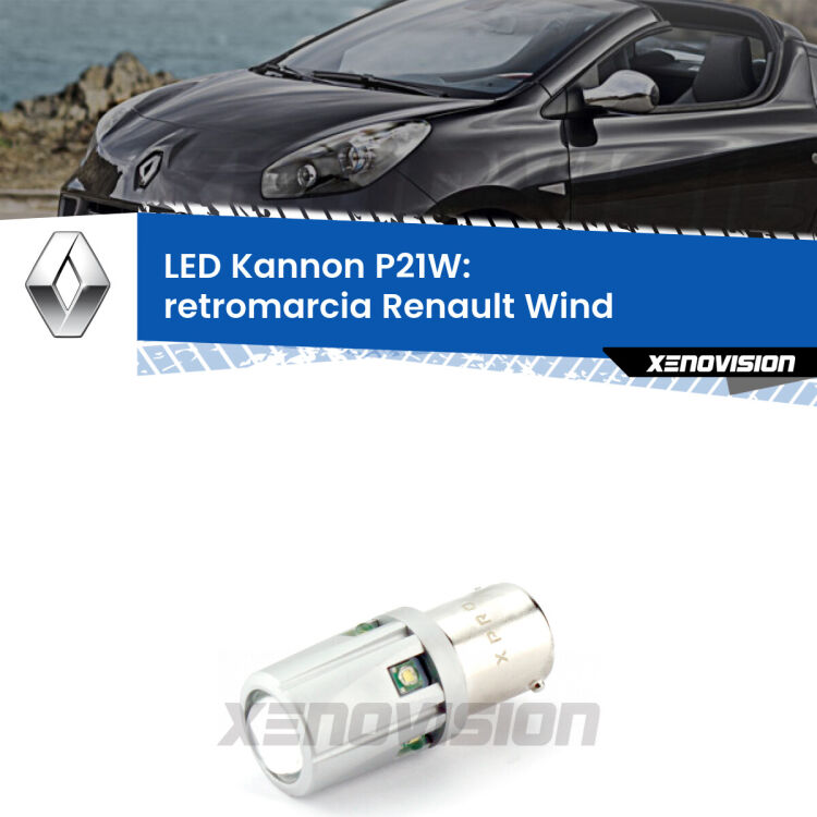 <strong>LED per Retromarcia Renault Wind  2010 - 2013.</strong>Lampadina P21W con una poderosa illuminazione frontale rafforzata da 5 potenti chip laterali.