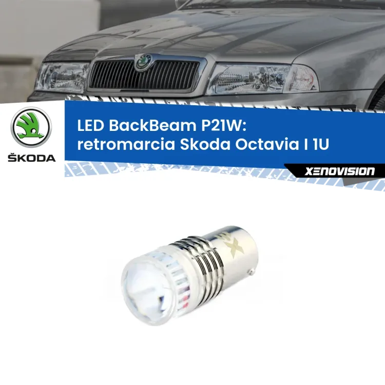0 Retromarcia LED Skoda Octavia I 1U 1996 - 2010: P21W BackBeam <strong>Retromarcia LED per Skoda Octavia I</strong> 1U 1996 - 2010. Lampada <strong>P21W</strong> canbus. Illumina a giorno con questo straordinario cannone LED a luminosità estrema.