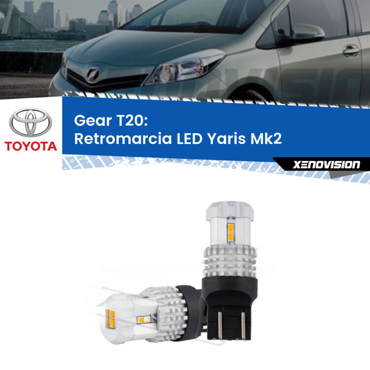 0 Retromarcia LED Toyota Yaris Mk2 TMC: T20 Bolt <strong>LED T20 </strong><strong>retromarcia</strong> <strong>Toyota</strong> <strong>Yaris </strong>(Mk2) TMC. Coppia LED effetto Stealth, ottima resa in ogni direzione, Qualità Massima.