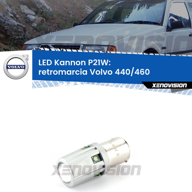 <strong>LED per Retromarcia Volvo 440/460  1988 - 1996.</strong>Lampadina P21W con una poderosa illuminazione frontale rafforzata da 5 potenti chip laterali.