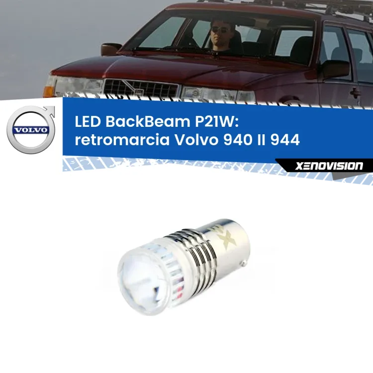 0 Retromarcia LED Volvo 940 II 944 1994 - 1998: P21W BackBeam <strong>Retromarcia LED per Volvo 940 II</strong> 944 1994 - 1998. Lampada <strong>P21W</strong> canbus. Illumina a giorno con questo straordinario cannone LED a luminosità estrema.
