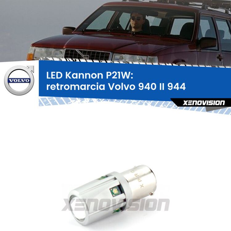 <strong>LED per Retromarcia Volvo 940 II 944 1994 - 1998.</strong>Lampadina P21W con una poderosa illuminazione frontale rafforzata da 5 potenti chip laterali.