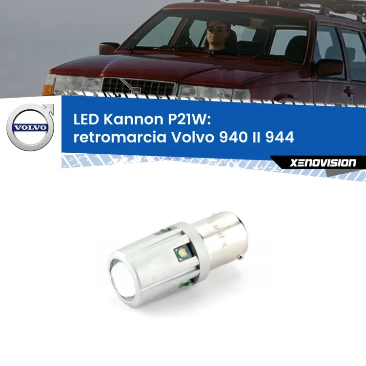 0 Retromarcia LED Volvo 940 II 944 1994 - 1998: P21W Kannon <strong>LED per Retromarcia Volvo 940 II 944 1994 - 1998.</strong>Lampadina P21W con una poderosa illuminazione frontale rafforzata da 5 potenti chip laterali.