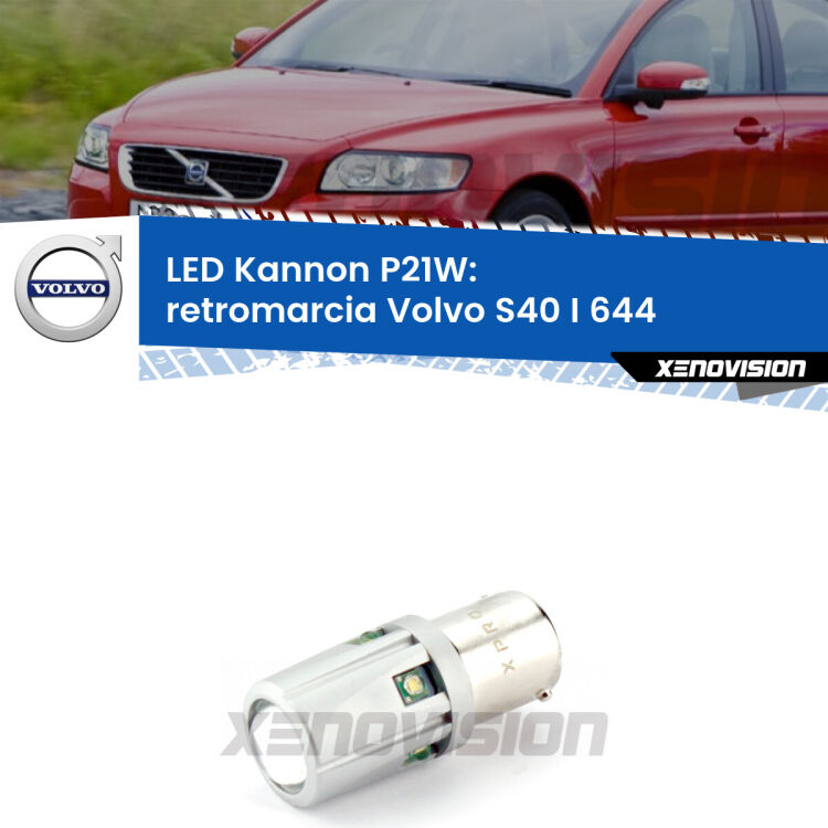 <strong>LED per Retromarcia Volvo S40 I 644 1995 - 2003.</strong>Lampadina P21W con una poderosa illuminazione frontale rafforzata da 5 potenti chip laterali.