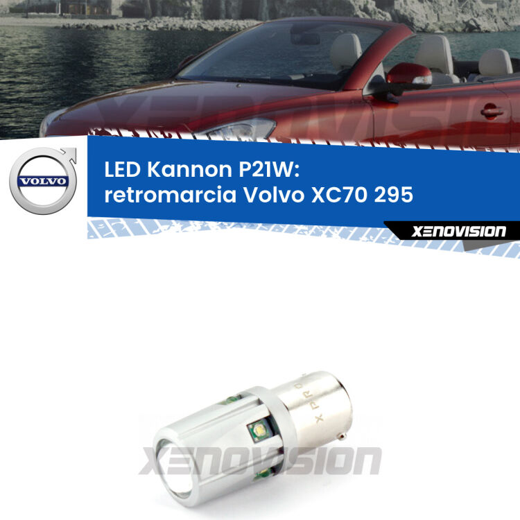 <strong>LED per Retromarcia Volvo XC70 295 1997 - 2007.</strong>Lampadina P21W con una poderosa illuminazione frontale rafforzata da 5 potenti chip laterali.