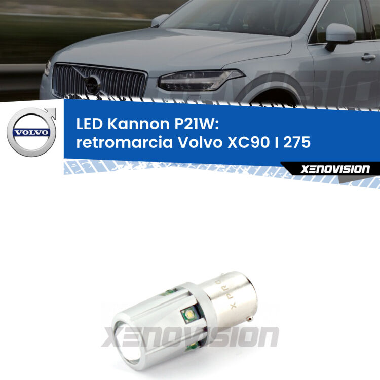 <strong>LED per Retromarcia Volvo XC90 I 275 2002 - 2014.</strong>Lampadina P21W con una poderosa illuminazione frontale rafforzata da 5 potenti chip laterali.